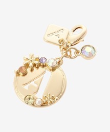 & chouette（アンドシュエット）の「オーバルフラワーイニシャルファスナートップ(A)（キーホルダー・レディース）」