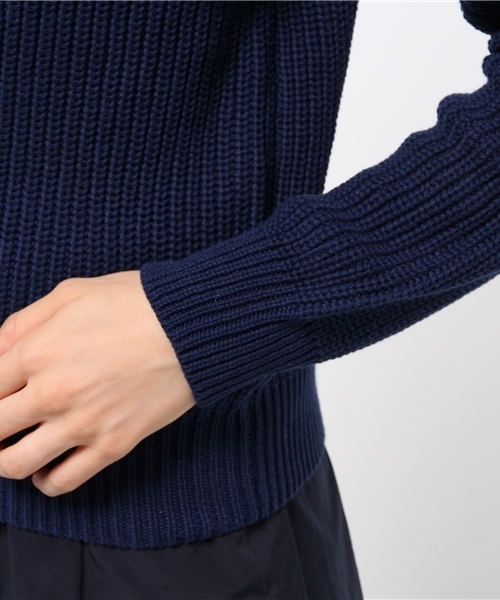 OUTLET（アウトレット）の「【Sheta】コットンニットプルオーバー（ニット/セーター・レディース・バーガンディー/ブルー・FREE）」の7枚目の写真