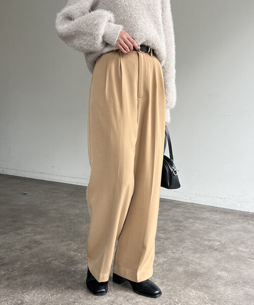 Chez toi(シェトワ)の「2タックスラックスパンツ(その他パンツ・レディース・ブラック/グレー/ベージュ・FREE)」の18枚目の写真