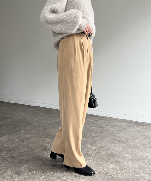 Chez toi(シェトワ)の「2タックスラックスパンツ(その他パンツ・レディース・ブラック/グレー/ベージュ・FREE)」の19枚目の写真