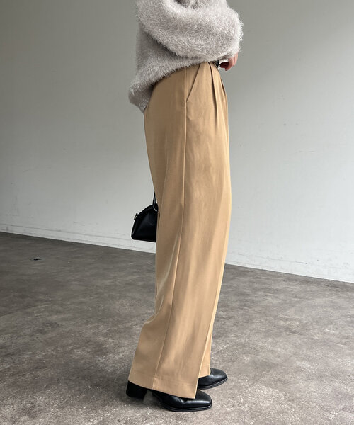 Chez toi(シェトワ)の「2タックスラックスパンツ(その他パンツ・レディース・ブラック/グレー/ベージュ・FREE)」の20枚目の写真