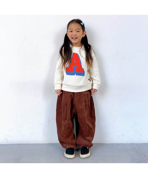 BREEZE（ブリーズ）の「バルーンタックコーデュロイパンツ（その他パンツ・キッズ・ブラウン/ピンク/チャコール/ミント・80/110/120/90/100/130/140/150）」の5枚目の写真