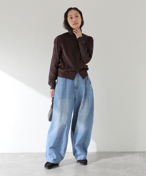 ANGLAN(アングラン)の「ANGLAN / アングラン Pit Pocket Dart Chino Balloon Pan(チノパンツ・レディース・ブルー/ベージュ・FREE)」の4枚目の写真