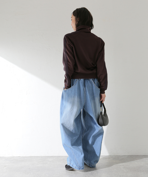 ANGLAN(アングラン)の「ANGLAN / アングラン Pit Pocket Dart Chino Balloon Pan(チノパンツ・レディース・ブルー/ベージュ・FREE)」の7枚目の写真