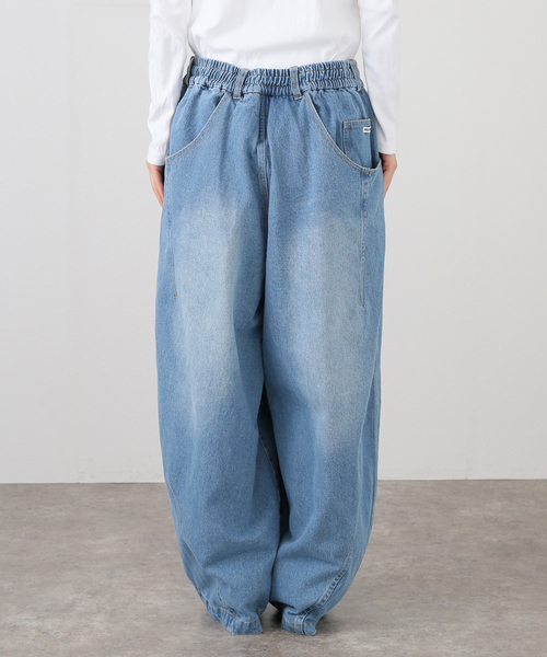 ANGLAN(アングラン)の「ANGLAN / アングラン Pit Pocket Dart Chino Balloon Pan(チノパンツ・レディース・ブルー/ベージュ・FREE)」の10枚目の写真