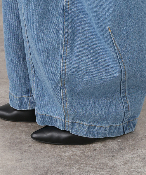 ANGLAN(アングラン)の「ANGLAN / アングラン Pit Pocket Dart Chino Balloon Pan(チノパンツ・レディース・ブルー/ベージュ・FREE)」の20枚目の写真