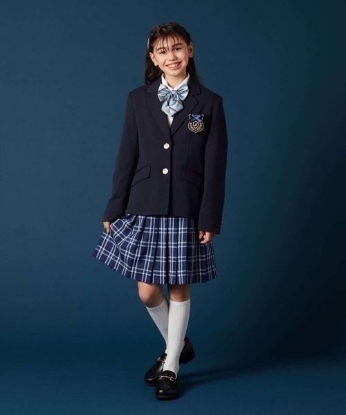 a.v.v（アーヴェヴェ）の「[140-160]【卒服】チェックプリーツスカート（スカート・キッズ・ベージュ/ネイビー・140/150/160）」の12枚目の写真