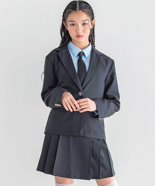 ZIDDY（ジディ）の「サイドプリーツスカパン(130~160cm)（スカート・キッズ・グレー/ブラック・FREE/150cm/140cm/130cm）」の13枚目の写真