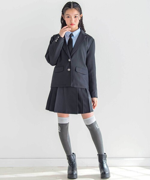 ZIDDY（ジディ）の「サイドプリーツスカパン(130~160cm)（スカート・キッズ・グレー/ブラック・FREE/150cm/140cm/130cm）」の14枚目の写真