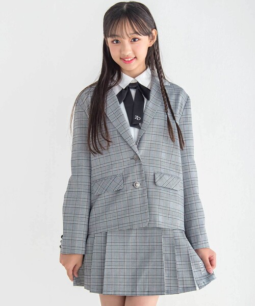 ZIDDY（ジディ）の「サイドプリーツスカパン(130~160cm)（スカート・キッズ・グレー/ブラック・FREE/150cm/140cm/130cm）」の16枚目の写真