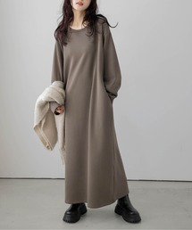 La-gemme（ラジェム）の「裏起毛スウェットロングワンピース（ワンピース）」