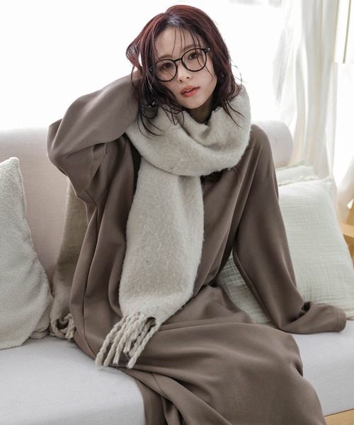 La-gemme（ラジェム）の「裏起毛スウェットロングワンピース（ワンピース・レディース・ブラック/グレー/モカ/オートミール・フリー）」の17枚目の写真