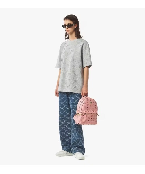 MCM(エムシーエム)の「STARK VI バックパック スモール(バックパック/リュック・レディース・ピンク/ベージュ/ホワイト・ONE SIZE)」の9枚目の写真