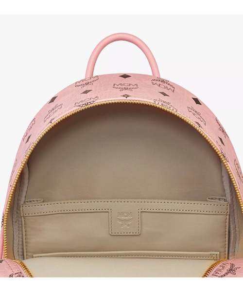 MCM(エムシーエム)の「STARK VI バックパック スモール(バックパック/リュック・レディース・ピンク/ベージュ/ホワイト・ONE SIZE)」の12枚目の写真
