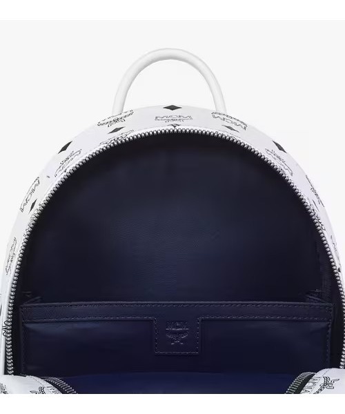 MCM(エムシーエム)の「STARK VI バックパック スモール(バックパック/リュック・レディース・ピンク/ベージュ/ホワイト・ONE SIZE)」の8枚目の写真