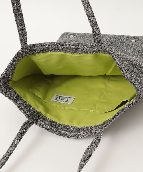 SPRUCE（スプルース）の「EM:パール ラメ A4｜ニミッツパールトート 軽量約140g（トートバッグ・レディース・シルバー系その他/ゴールド/ブラック/シルバー・FREE）」の8枚目の写真