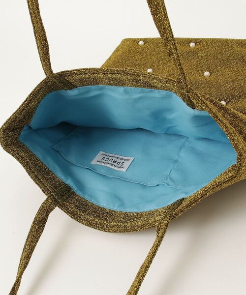 SPRUCE（スプルース）の「EM:パール ラメ A4｜ニミッツパールトート 軽量約140g（トートバッグ・レディース・シルバー系その他/ゴールド/ブラック/シルバー・FREE）」の7枚目の写真