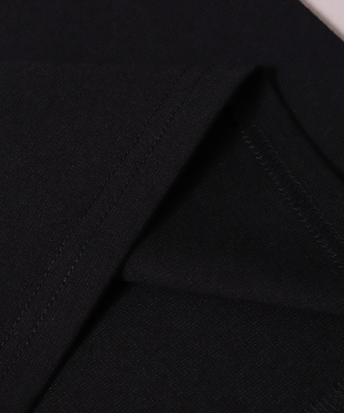 LUXE/R GOLF(ラグジュ ゴルフ)の「(RM)【LUXE/R GOLF】ストレッチ スムース 切り替え 配色 モックネック 長袖 Tシャツ(Tシャツ/カットソー・メンズ・ブラック系/ホワイト系・L/XL/M)」の16枚目の写真