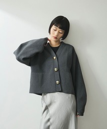 ADAM ET ROPE' | 【WEB限定】・【サステナブル】セレクトネックBIG釦カーディガン(カーディガン/ボレロ)