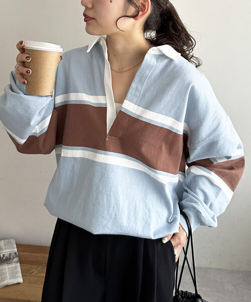 店内商品がすべてレジにて半額！！ セール】【ユニセックス】ビッグラガーシャツ（Tシャツ トップス