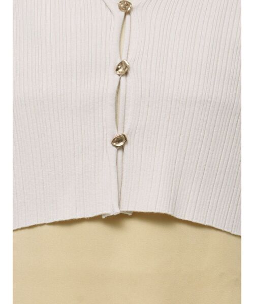 LAGUNAMOON（ラグナムーン）の「シアーデザインカーデセットキャミワンピース（ワンピース・レディース・オレンジ/その他1/アイボリー・SMALL/MEDIUM）」の9枚目の写真