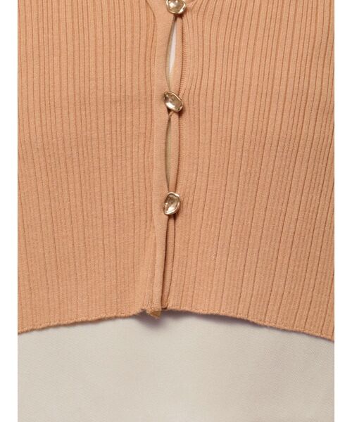 LAGUNAMOON（ラグナムーン）の「シアーデザインカーデセットキャミワンピース（ワンピース・レディース・オレンジ/その他1/アイボリー・SMALL/MEDIUM）」の10枚目の写真