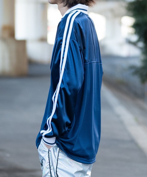 JOHN'S CLOSET（ジョンズクローゼット）の「【13】グロッシー ユニフォームデザイン ゲームTシャツ（Tシャツ/カットソー・メンズ・ブラック/ネイビー/グレー・MEDIUM/SMALL/LARGE）」の22枚目の写真