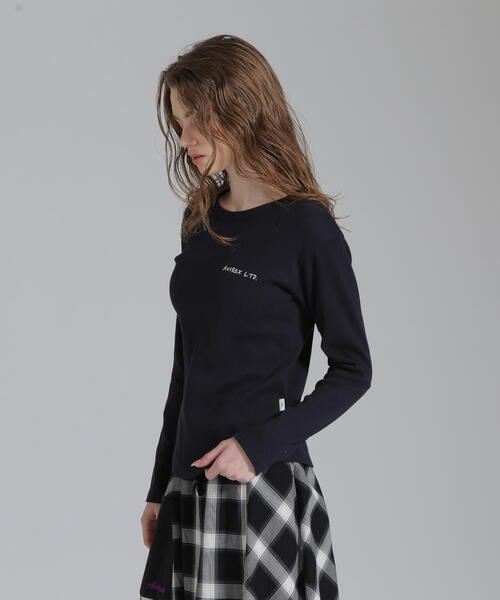 AVIREX(アヴィレックス)の「DOODLE PRINT HONEYCOMB WAFFLE T-SHIRT/ダブルプリント ハニカムワッフルTシャツ(Tシャツ/カットソー・レディース・ホワイト/ネイビー/グレー・M/S)」の17枚目の写真