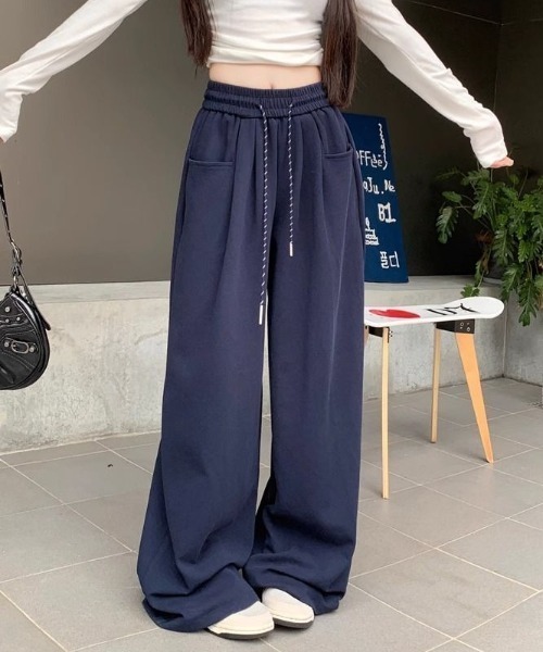 Per sist ence（パーシエンス）の「ルーズスウェットパンツ（スウェットパンツ・レディース・グレー/ネイビー/ブラック・LARGE/MEDIUM）」の12枚目の写真