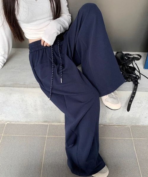 Per sist ence（パーシエンス）の「ルーズスウェットパンツ（スウェットパンツ・レディース・グレー/ネイビー/ブラック・LARGE/MEDIUM）」の14枚目の写真