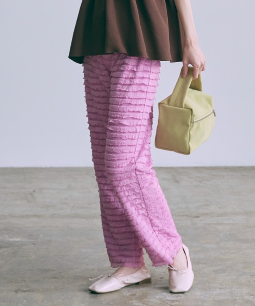 EN NEUME(エンノイム)の「Frill Pants(その他パンツ・レディース・ブラウン/ピンク/ブラック・1/0)」の3枚目の写真
