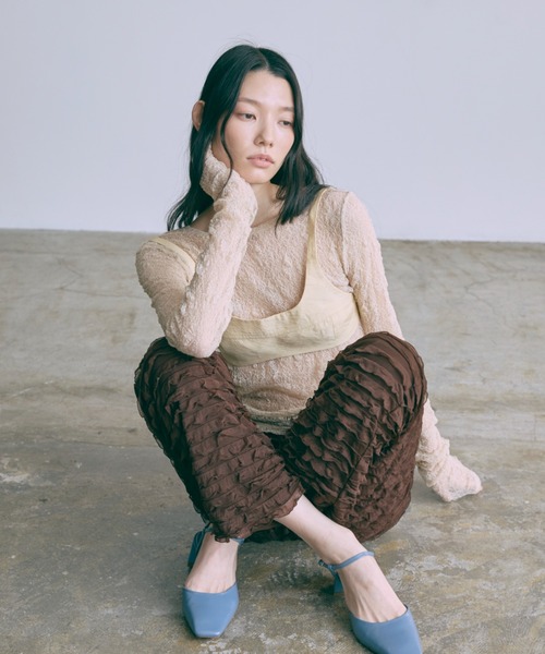 EN NEUME(エンノイム)の「Frill Pants(その他パンツ・レディース・ブラウン/ピンク/ブラック・1/0)」の7枚目の写真