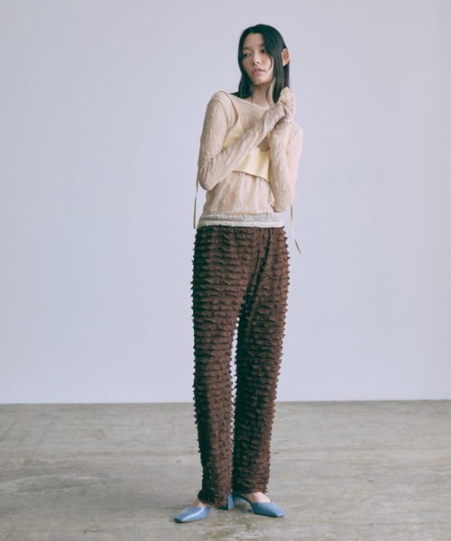 EN NEUME(エンノイム)の「Frill Pants(その他パンツ・レディース・ブラウン/ピンク/ブラック・1/0)」の21枚目の写真