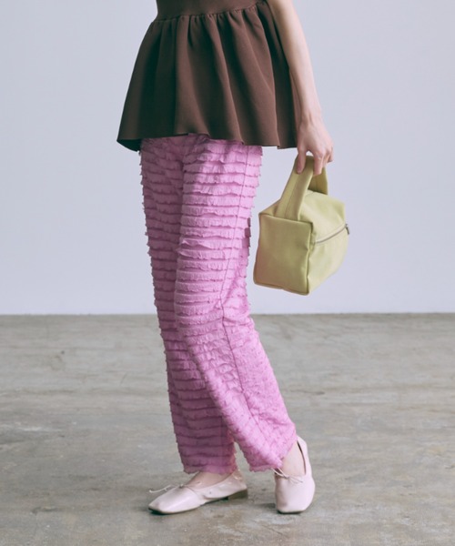 EN NEUME(エンノイム)の「Frill Pants(その他パンツ・レディース・ブラウン/ピンク/ブラック・1/0)」の17枚目の写真