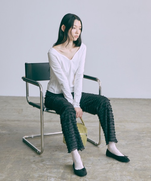 EN NEUME(エンノイム)の「Frill Pants(その他パンツ・レディース・ブラウン/ピンク/ブラック・1/0)」の12枚目の写真