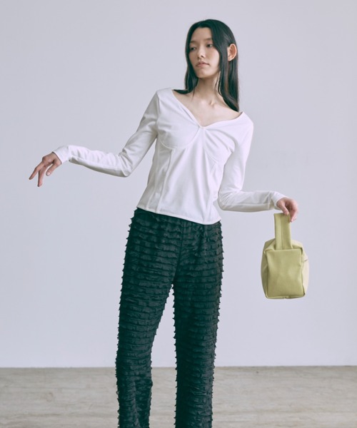 EN NEUME(エンノイム)の「Frill Pants(その他パンツ・レディース・ブラウン/ピンク/ブラック・1/0)」の13枚目の写真