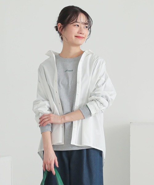 n'OrLABEL（ノアールレーベル）の「配色ステッチロゴ刺繍ロンT（Tシャツ/カットソー・レディース・ホワイト/ブラック/杢グレー・S～Ｍ/3L/L～LL）」の20枚目の写真