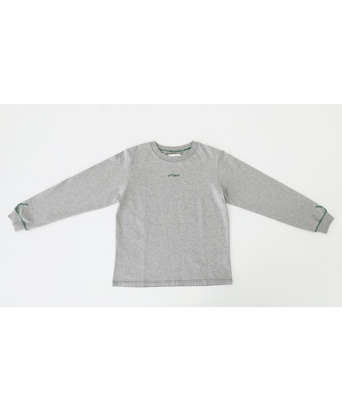 n'OrLABEL（ノアールレーベル）の「配色ステッチロゴ刺繍ロンT（Tシャツ/カットソー・レディース・ホワイト/ブラック/杢グレー・S～Ｍ/3L/L～LL）」の7枚目の写真