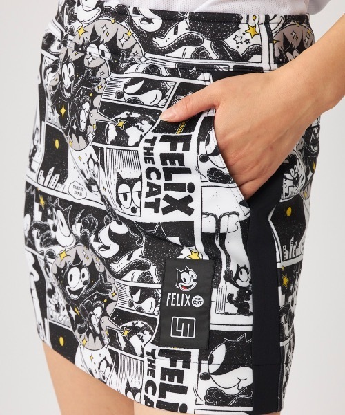 Loudmouth(ラウドマウス)の「【Loudmouth/ラウドマウス】レディースコラボダンボールニットスカート FELIX/フィリックスコラボ企画 ゴルフ(スカート・レディース・ホワイト/ブラック・MEDIUM/LARGE/LL/SMALL)」の15枚目の写真