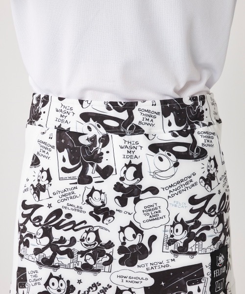 Loudmouth(ラウドマウス)の「【Loudmouth/ラウドマウス】レディースコラボダンボールニットスカート FELIX/フィリックスコラボ企画 ゴルフ(スカート・レディース・ホワイト/ブラック・MEDIUM/LARGE/LL/SMALL)」の8枚目の写真