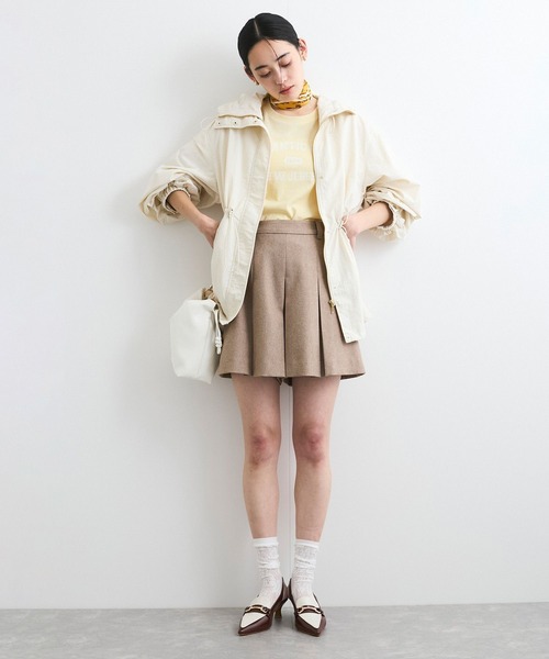 VIS(ビス)の「コンパクトフロッキープリントロゴTシャツ(Tシャツ/カットソー・レディース・ホワイト/ネイビー/イエロー・FREE)」の8枚目の写真