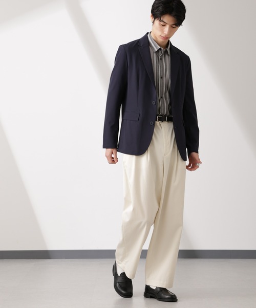 NANO universe（ナノユニバース）の「ライトウェイトストレッチ ジャケット（テーラードジャケット・メンズ・ブラック/ネイビー/カーキ・S/M/L/XL）」の14枚目の写真