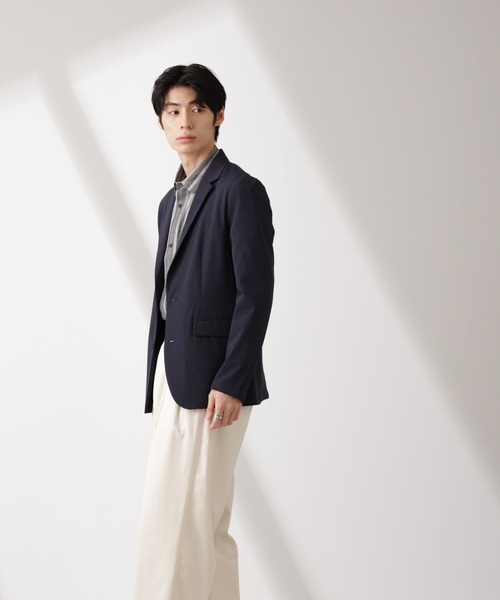 NANO universe（ナノユニバース）の「ライトウェイトストレッチ ジャケット（テーラードジャケット・メンズ・ブラック/ネイビー/カーキ・S/M/L/XL）」の12枚目の写真