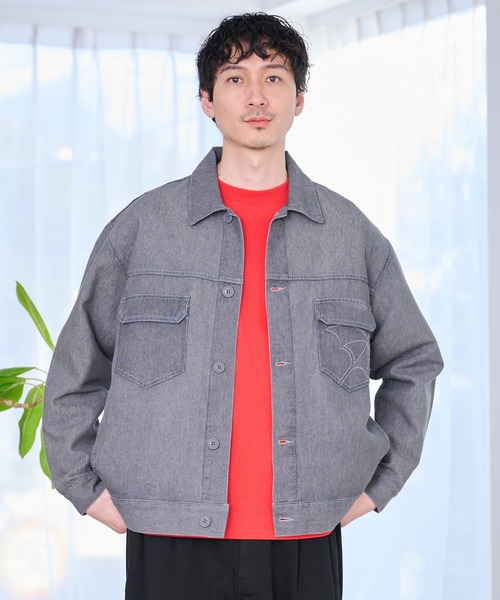 Arnold Palmer（アーノルドパーマー）の「エアーデニム シェア CPO シャツジャケット（デニムジャケット・レディース・ブルー/インディゴブルー/ブラック/グレー・M/S/LL/L/XS）」の2枚目の写真