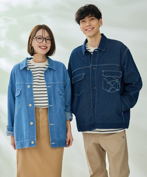 Arnold Palmer（アーノルドパーマー）の「エアーデニム シェア CPO シャツジャケット（デニムジャケット・レディース・ブルー/インディゴブルー/ブラック/グレー・M/S/LL/L/XS）」の7枚目の写真