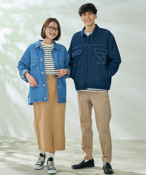 Arnold Palmer（アーノルドパーマー）の「エアーデニム シェア CPO シャツジャケット（デニムジャケット・レディース・ブルー/インディゴブルー/ブラック/グレー・M/S/LL/L/XS）」の8枚目の写真