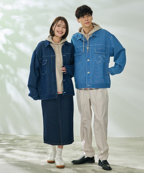 Arnold Palmer（アーノルドパーマー）の「エアーデニム シェア CPO シャツジャケット（デニムジャケット・レディース・ブルー/インディゴブルー/ブラック/グレー・M/S/LL/L/XS）」の10枚目の写真