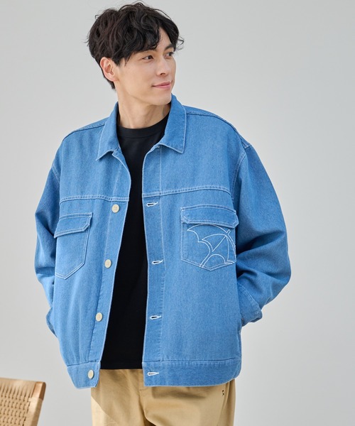 Arnold Palmer（アーノルドパーマー）の「エアーデニム シェア CPO シャツジャケット（デニムジャケット・レディース・ブルー/インディゴブルー/ブラック/グレー・M/S/LL/L/XS）」の18枚目の写真