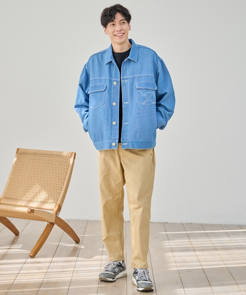 Arnold Palmer（アーノルドパーマー）の「エアーデニム シェア CPO シャツジャケット（デニムジャケット・レディース・ブルー/インディゴブルー/ブラック/グレー・M/S/LL/L/XS）」の20枚目の写真