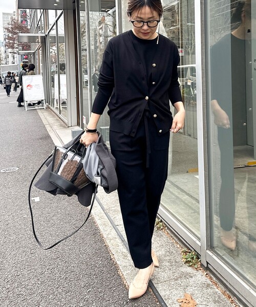 Rie Miller オールインパンツ セール】《セットアップ対応》《手洗い可能》細見えニット